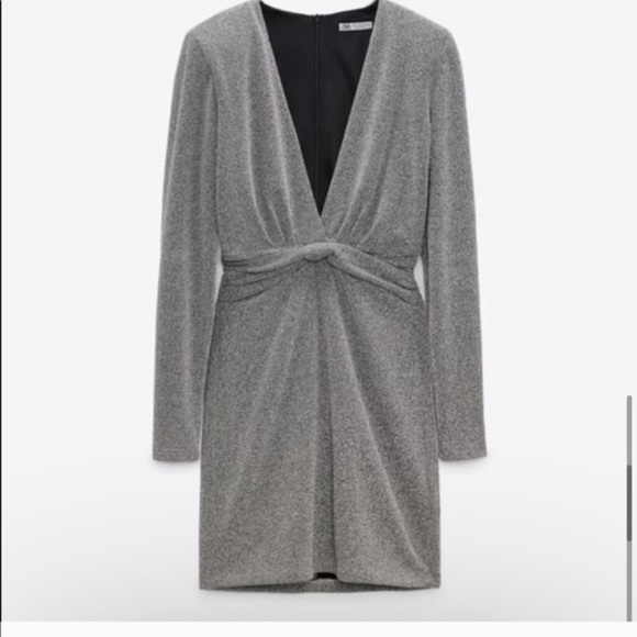 Zara dress with metallic thread - Picture 4 of 11